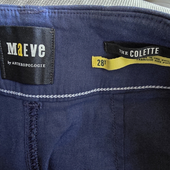 Anthropologie Royal Blue Flare Pants - Picture 10 of 13